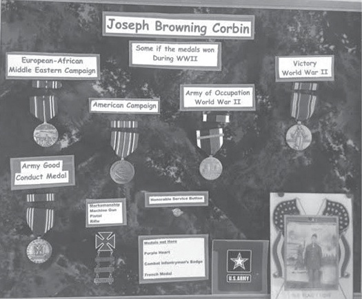 Composite of Joes WWII medals used for display at speaking engagements 2 - photo 6