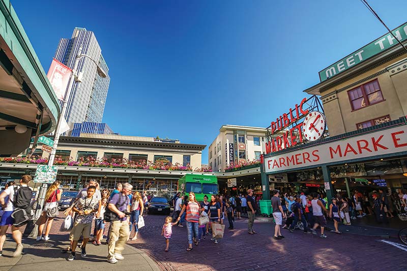 Pike Place Market Fresh-caught fish fly through the air at this bustling - photo 16