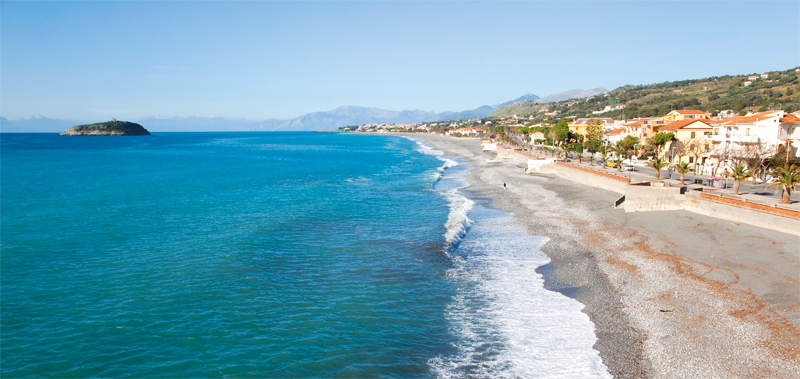 Miles of beautiful beach and turquoise-blue sea of the Maratea Coast seen out - photo 6