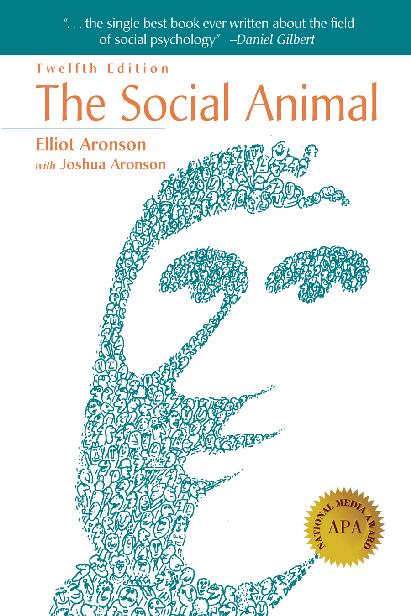 Text on top of the front cover reads Twelfth Edition The Social Animal Elliot - photo 1