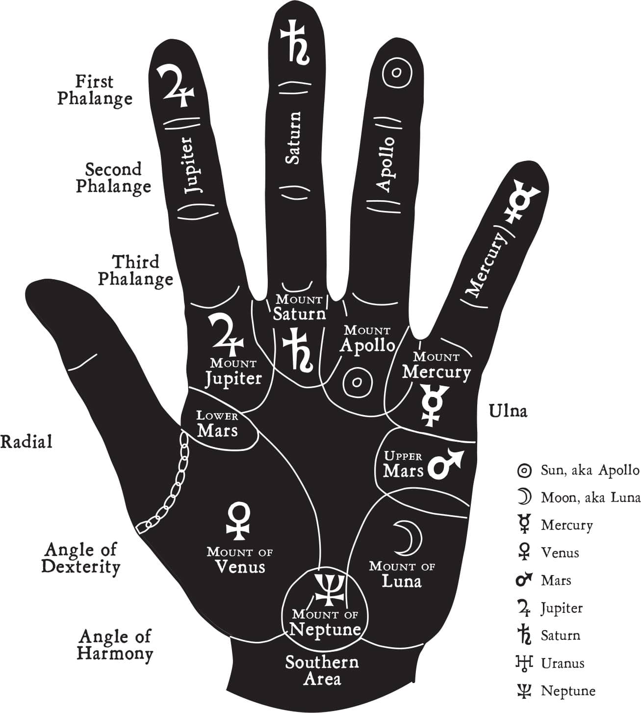 Map of the Hand and Fingers History and Origins Hand reading is so ancient - photo 8