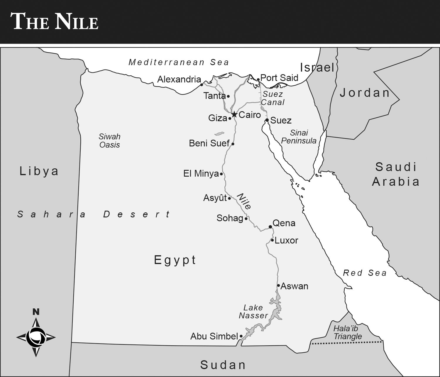 Map of Egypt showing the course of the Nile Nearly all of Egypts population is - photo 1