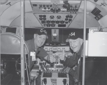 C-54 Spirit of Freedom Tim Chopp and Gail prior to take off for flight over - photo 5