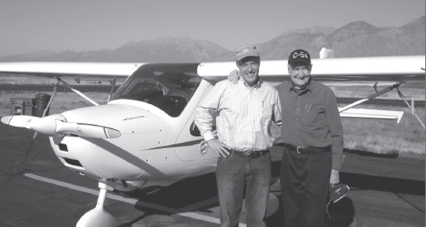 Gail Halvorsen with his son Bob after flying Gails REMOS from Oshkosh - photo 12