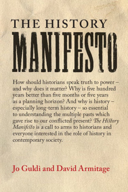 Jo Guldi The History Manifesto