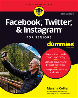 Marsha Collier Facebook, Twitter, and Instagram for Seniors for Dummies