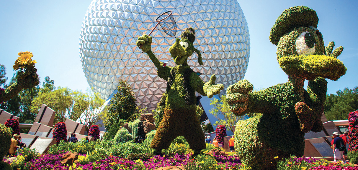 Epcot more than any other Disney park changes its personality and decorations - photo 11