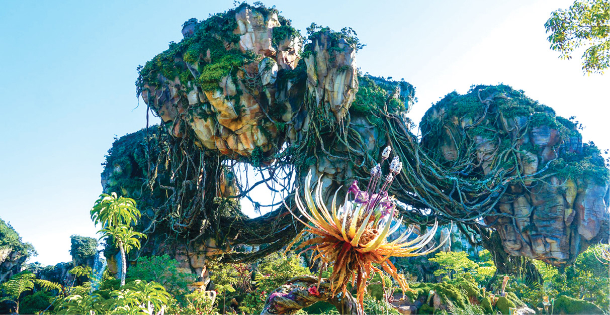 The floating mountains in the Valley of Moara at PandoraWorld of Avatar - photo 18