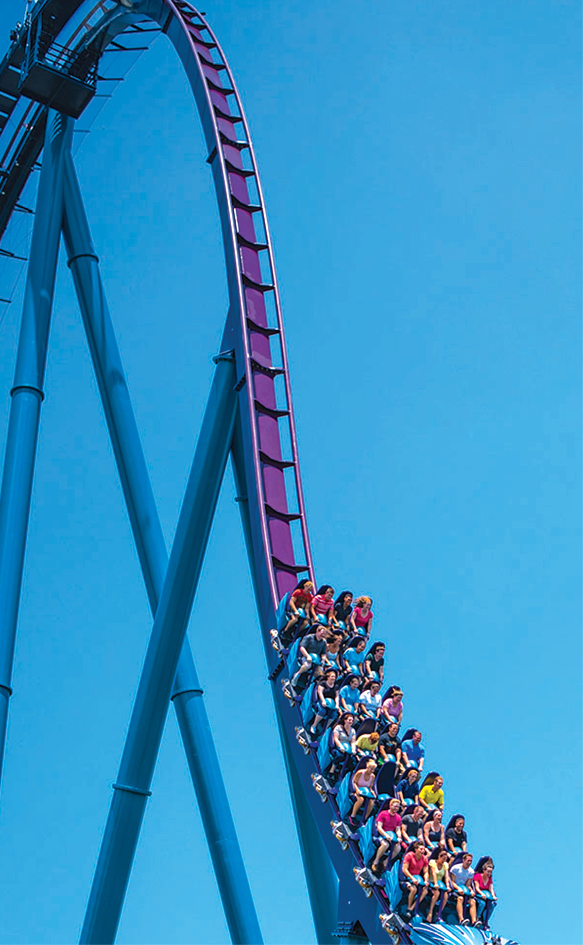 Nothing but blue skies meet the massive drop on SeaWorlds 200-foot-tall Mako - photo 5