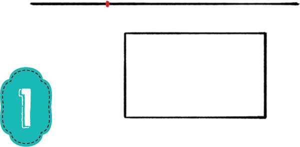 Here is the horizon line with a red dot showing the vanishing point chosen at - photo 9