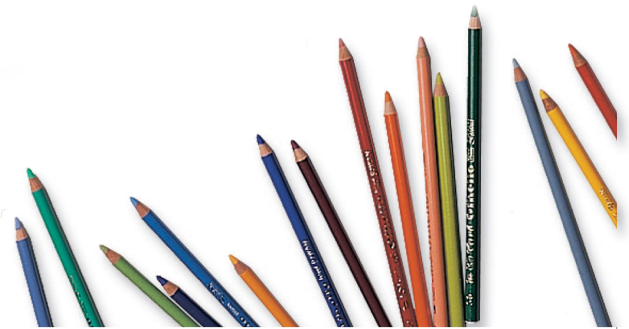 Pencil ranges Types of colored pencils and their use with a range of other - photo 8