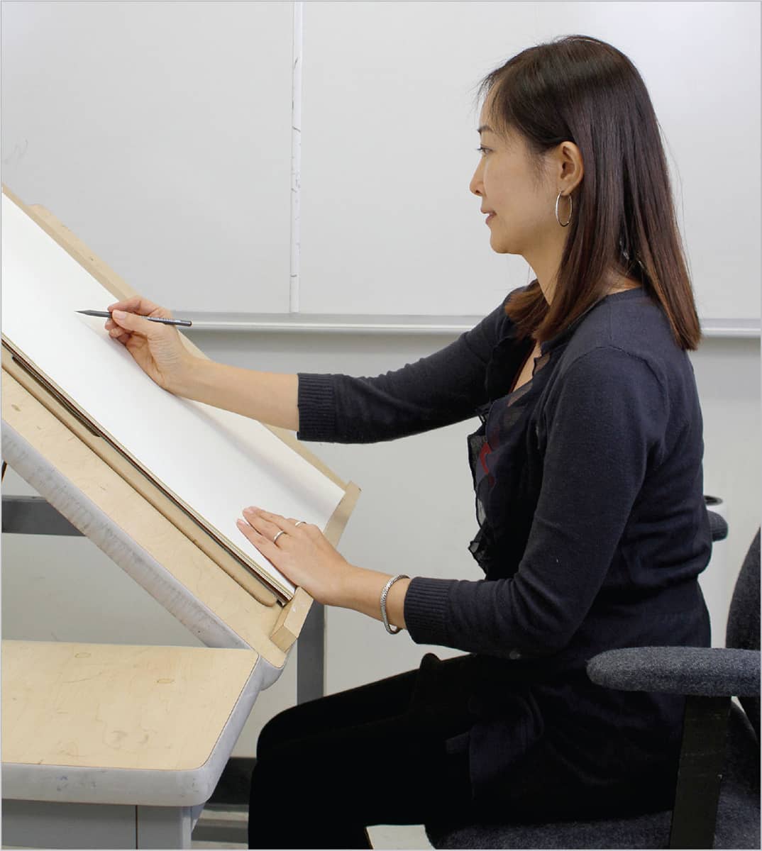 You may also choose to use a drawing table which can be elevated to a height - photo 8