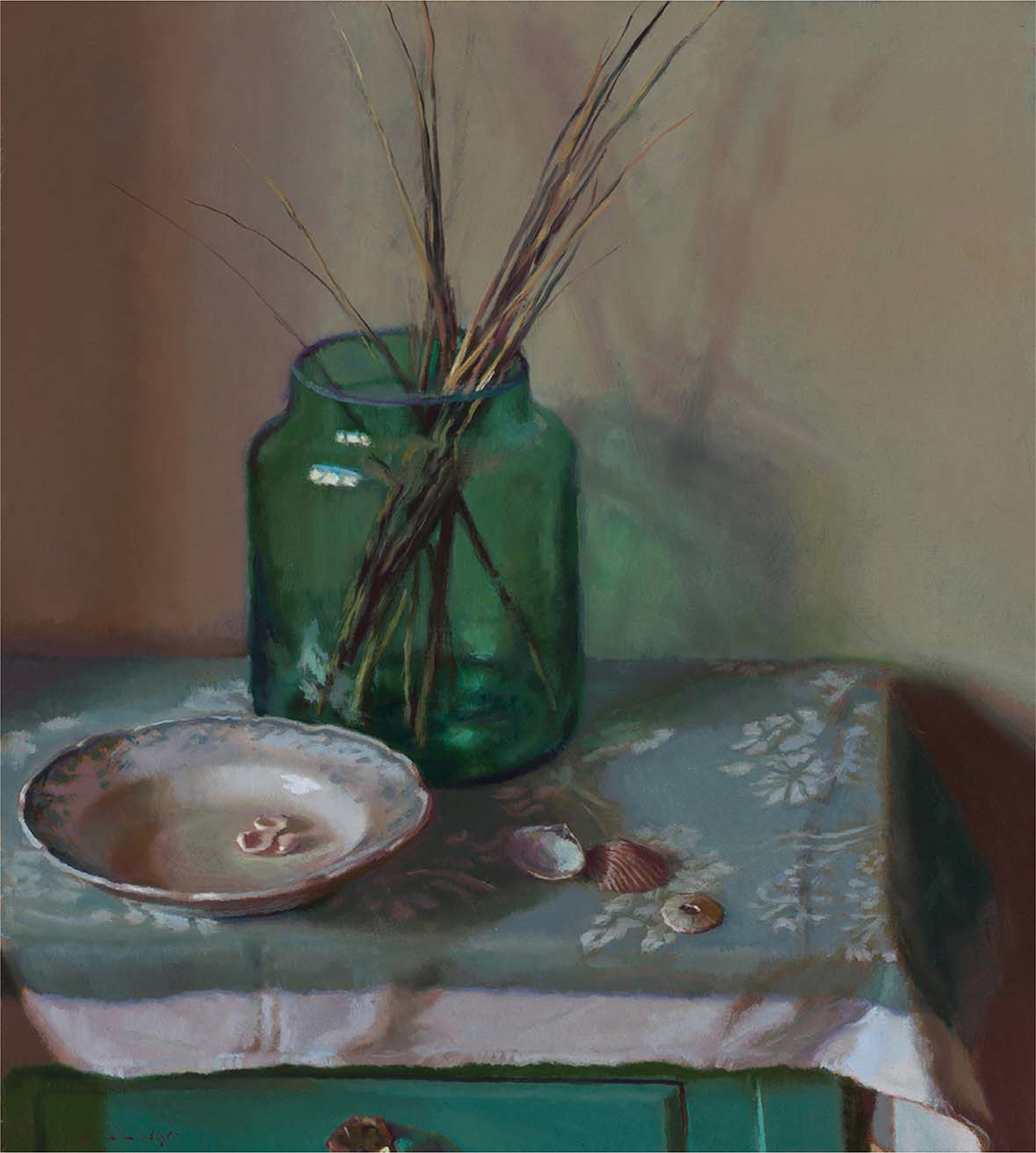 Glass and Shells Lea Colie Wight Oil on linen 20 18 51cm 46cm CONTENTS - photo 3