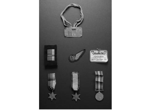 Top Prisoner of War identity tag second row centre Brevet official wireless - photo 11