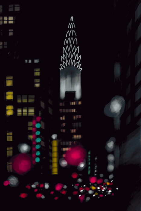 MY FAVORITE DRAWING IN THIS BOOK IS THE NIGHT VIEW OF THE CHRYSLER Building - photo 3