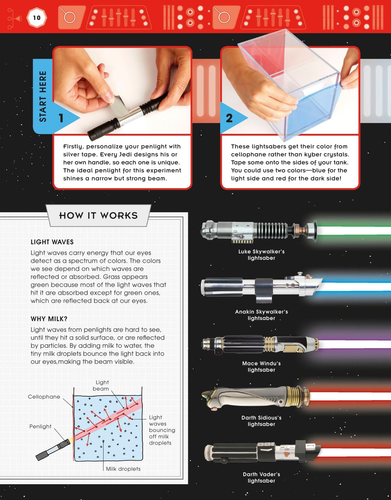 Firstly personalize your penlight with silver tape Every Jedi designs his or - photo 9