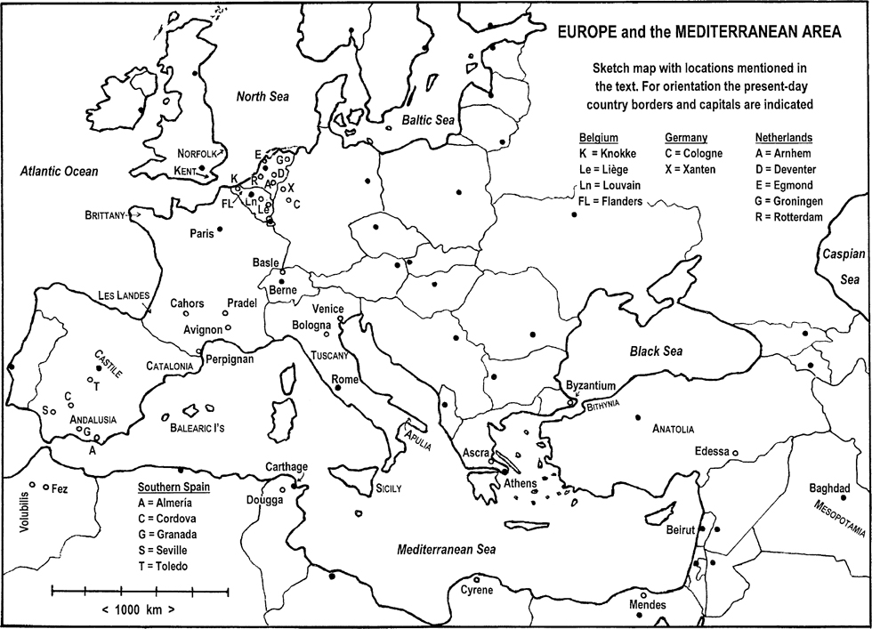 Figure 11 Map of Europe and the Mediterranean area with locations mentioned in - photo 1