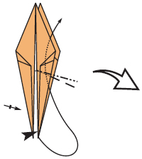 Make an inside-reverse fold on the right by folding the bottom tip of the - photo 30