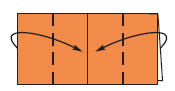 Fold both sides to meet in the center The completed step with image - photo 5