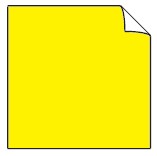 We begin with a square piece of paper It is yellow on one side and white on - photo 2