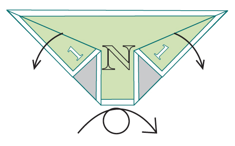 Move the foldedflaps down and turn themodel over left to right Your - photo 19