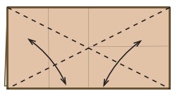 4 Fold the top layer only diagonally both ways 5 Turn the paper over - photo 7