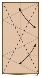 8 Fold the top layer only diagonally both ways 9 Turn the paper over - photo 11