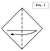 1 Starting with your paper white-side up as positioned in Fig 1 Valley fold - photo 3