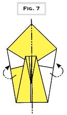 6 Viewed from above your shape should look like Fig 7 Mountain fold the - photo 9