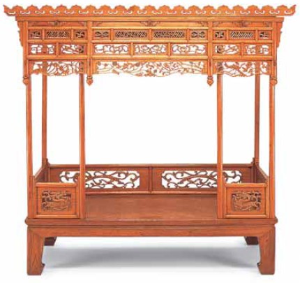 Fig 284 Canopy bed yumu northern elm and changmu camphor eighteenth - photo 3