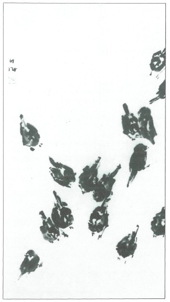 Sparrows 1959 Sumi on paper Scale about 165 table of contents - photo 11