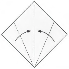 2 Fold two edges to center crease to make Kite Base pl4 3 Fold down - photo 2