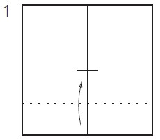 Start with the paper face down and fold on line 1 Fold up on the 2 - photo 25