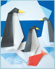 Color Collage Origami Art Dozens of Paper-Folding Projects with Playsets to Color and Assemble - photo 17