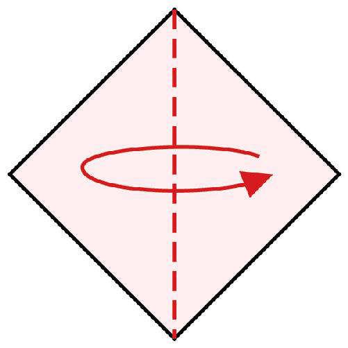 Fold the square from corner to corner and unfold Fold two adjacent edges - photo 17