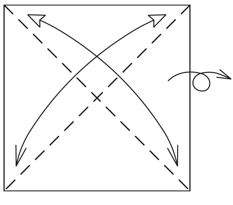 1 Fold and unfold the diagonals Turn the model over - photo 5