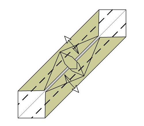 7 Fold the edges to the center through all layers and unfold - photo 11