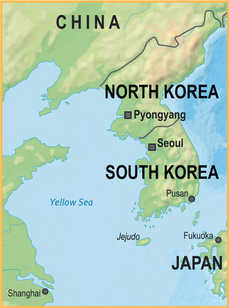 Korea is a rugged mountainous country on a 600-mile-long 966km-long - photo 10