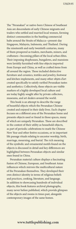 Ronald G. Knapp The Peranakan Chinese Home: Art and Culture in Daily Life