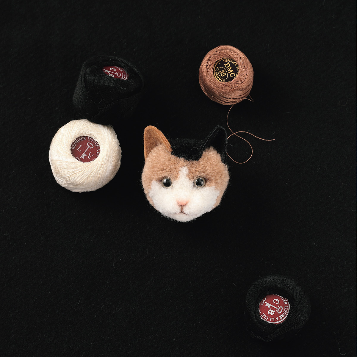 Calico Cat Create this multi-colored kitty with three colors of yarn The pink - photo 7