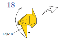 Inside reverse fold so edge B lies at 90 degrees Lightly fold Unfold - photo 29