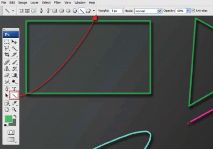 Draw Lines With the Line Tool The most basic method for creating lines is to - photo 7