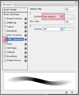 Brush Dialog Menu I use these settings the most in Photoshop Pink boxes are - photo 13