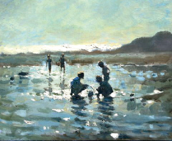 Beach Seekers 30 x 35 cm 12 x 14 in The speed with which oils can be applied - photo 10