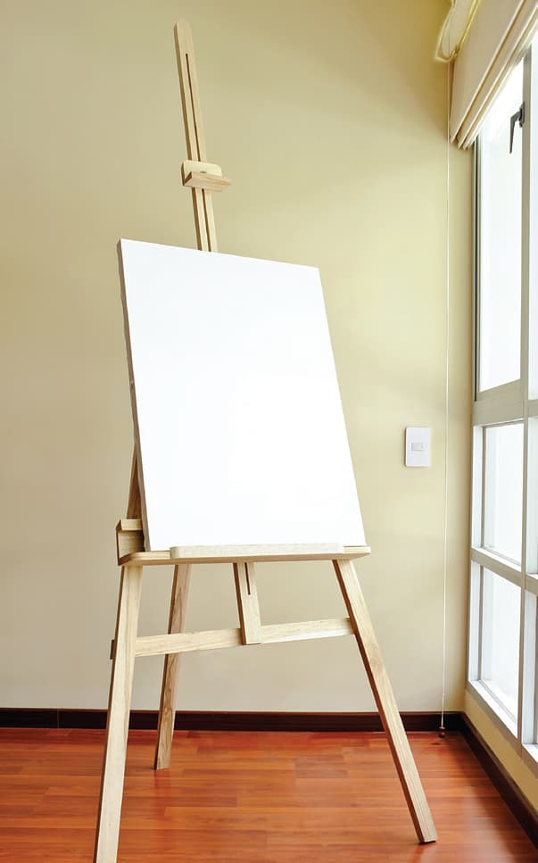 An A-frame easel is perhaps the most common format The main frame shaped - photo 7