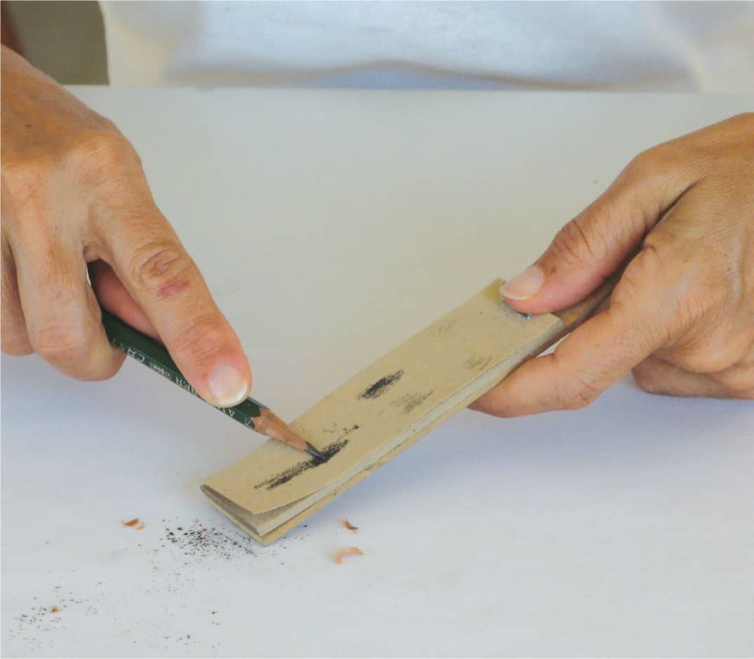 A SANDPAPER BLOCK This tool will quickly hone the lead into any shape you wish - photo 13