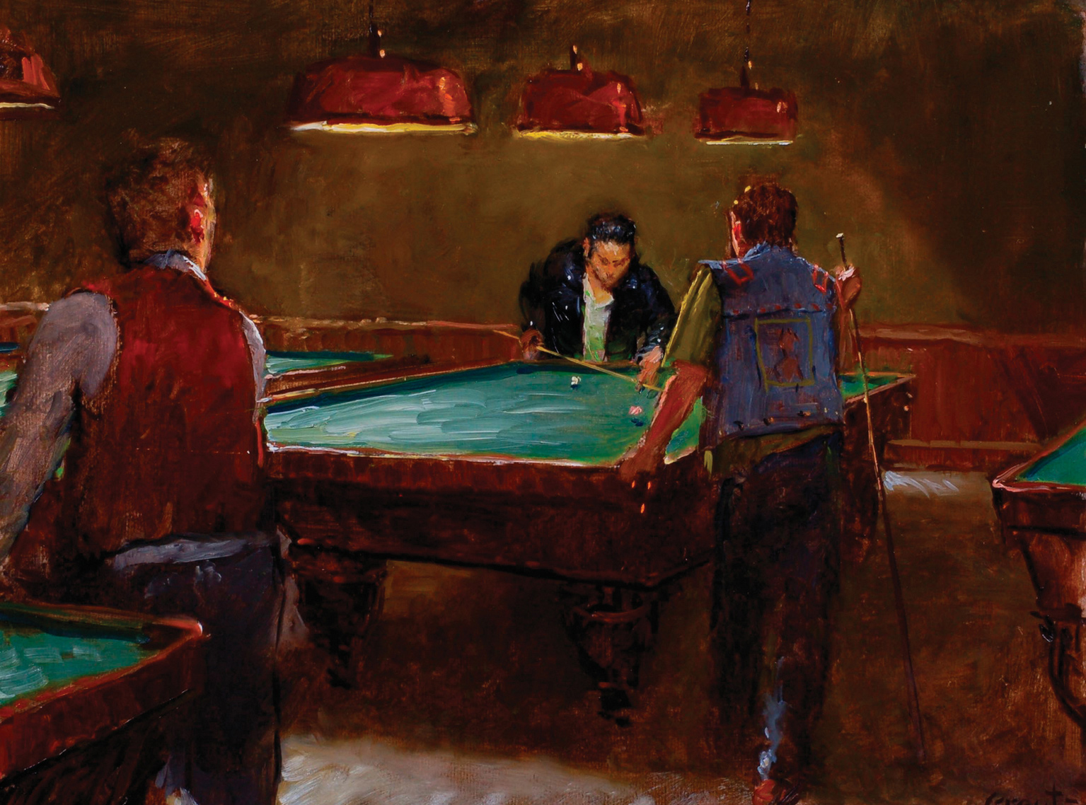 GREGG KREUTZ POOL HALL 2010 OIL ON CANVAS 18 20 INCHES 457 508 CM - photo 7