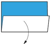 Forming a valley-fold Swing the lower edge upward to produce a valley-fold - photo 8