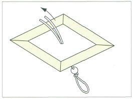 Using the awl or the point of the scissors make a hole in the center of the - photo 4