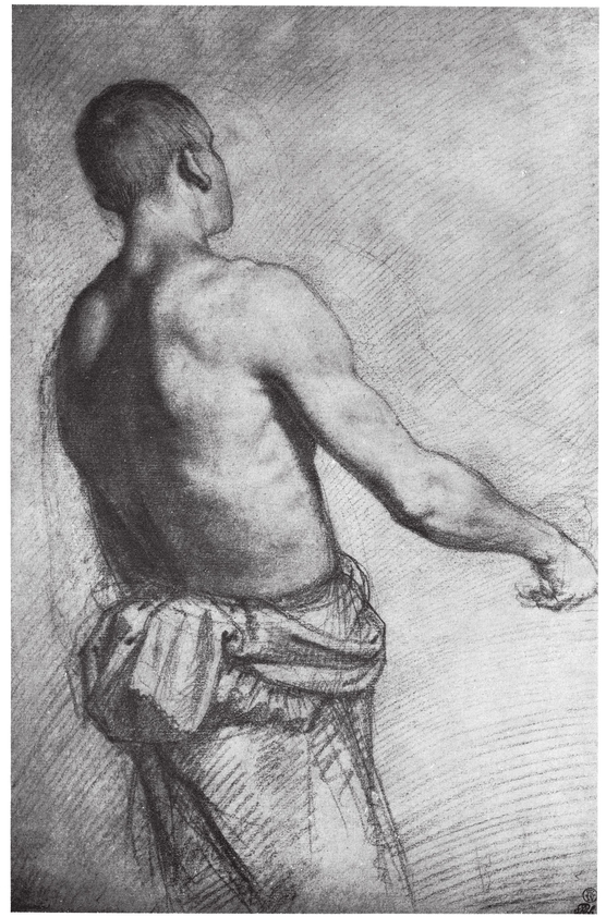 Jacopo da Empoli Study of a youth naked to the waist Sanguine Pierpont - photo 7